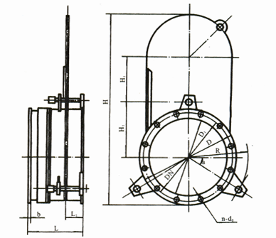 Plug in plate valve and valve - glasses